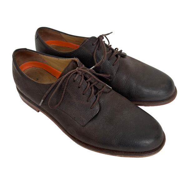 Cole Haan Grand OS Brown Leather Lace Up Loafers Sz 9.5 - Picture 1 of 8